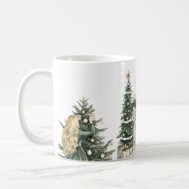 Taza De Café Cozy Merry Christmas Paper Plate with Winter (Izquierda)