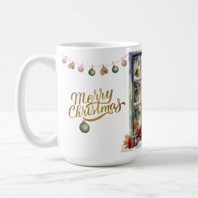 Taza De Café Cozy Merry Christmas Paper Plate with Winter (Izquierda)