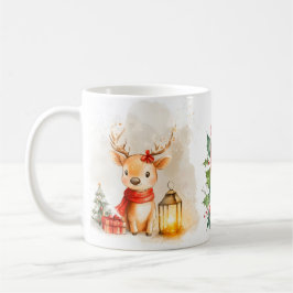 Taza De Café Cozy Nights Reindeer Recipe Mug