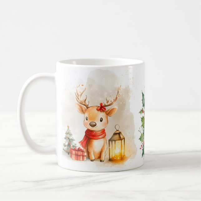 Taza De Café Cozy Nights Reindeer Recipe Mug (Izquierda)