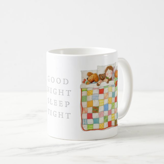 Taza De Café COZY QUILE White Mug (Anverso derecho)