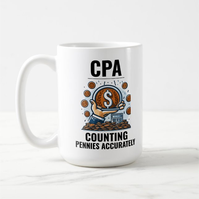 Taza De Café CPA: Dominando el arte de Penny Precision Funny (Izquierda)