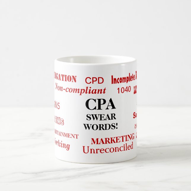 Taza De Café CPA Palabras sudorosas, curiosamente divertida ide (Centro)