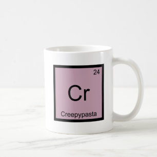 Taza De Café Cr - Creepypasta Meme Tabla Periódica De Química