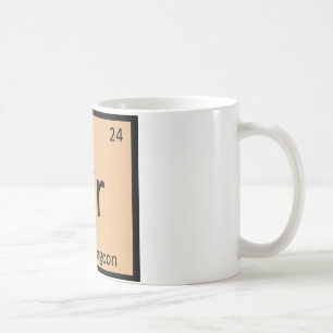 Taza De Café Cr - Símbolo de química del aperitivo Crab Rangoon