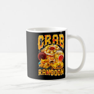 Taza De Café Crab Rangoon Meme Contrabando Estilo Rap Vintage 9