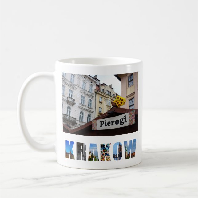 Taza De Café Cracovia Polonia crea su propia foto de viaje (Izquierda)
