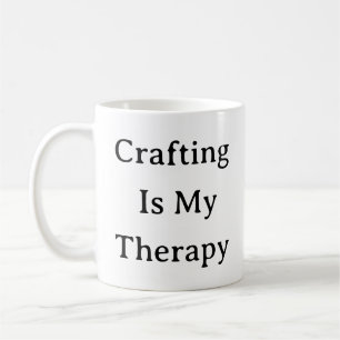 Taza De Café Crafting Cote Mug - La Artesanía Es Mi Terapia