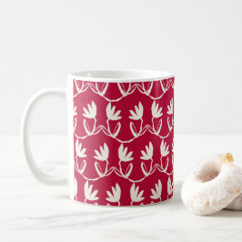 Taza De Café Cranberry Holiday Floral