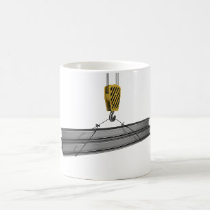 Taza De Café Crane Lifting Girders Mug