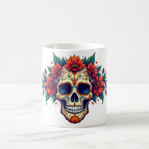 Taza De Café Cráneo de azúcar 2