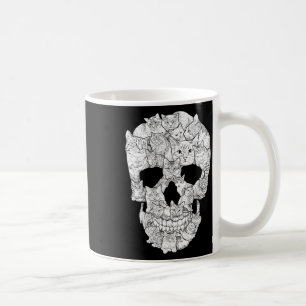Taza De Café Cráneo de gato - Idea de disfraz de halloween con