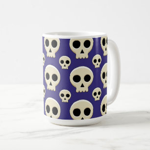 Taza De Café Cráneo de Gótico Cute Kawaii