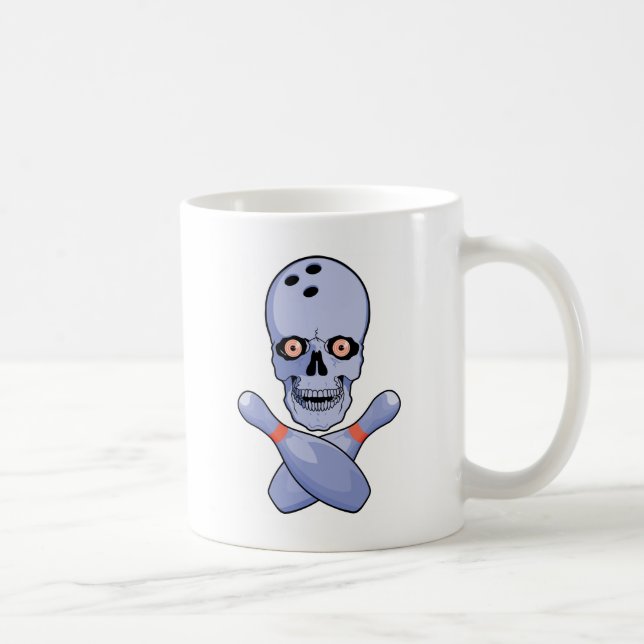 Taza De Café Cráneo de los bolos (Derecha)