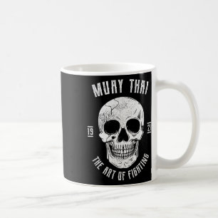 Taza De Café Cráneo de Muay Thai - Boxeo Tailandés y Kickboxing