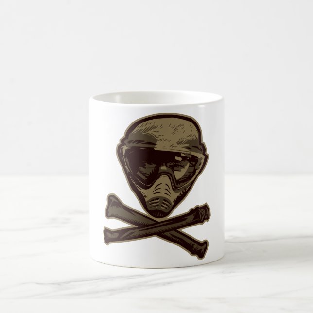 Taza De Café Cráneo de Paintball (Centro)