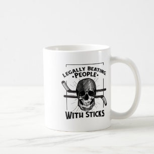 Taza De Café Cráneo de Rodillo Divertido Golpeando Legamente a 