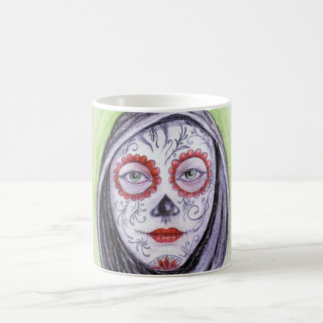 Taza De Café Cráneo del azúcar (Centro)
