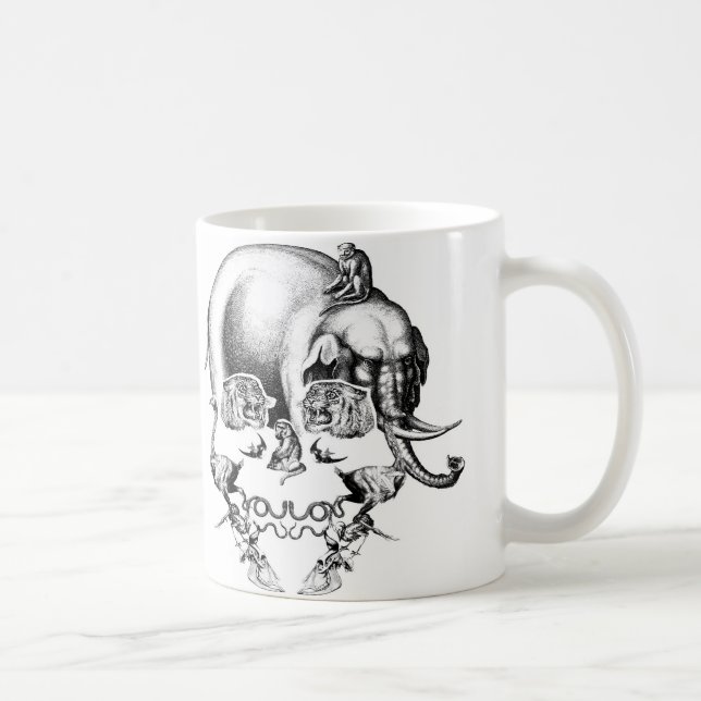 TAZA DE CAFÉ CRÁNEO DEL PARQUE ZOOLÓGICO (Derecha)