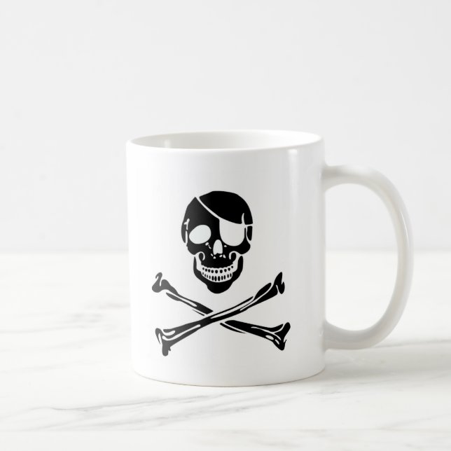 Taza De Café Cráneo del pirata (Derecha)