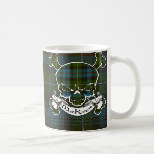 Taza De Café Cráneo del tartán de MacKenzie