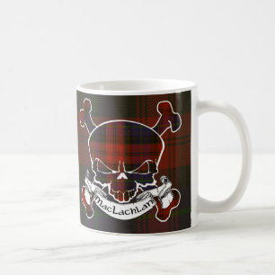 Taza De Café Cráneo del tartán de MacLachlan