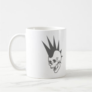 Taza De Café Cráneo Punk personalizable