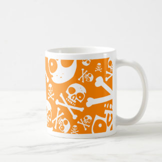 Taza De Café Cráneos anaranjados