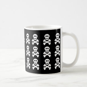 Taza De Café Cráneos blancos, cráneos blancos, cráneos blanc