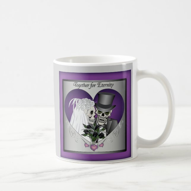 Taza De Café Cráneos de la boda (Derecha)