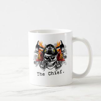 Taza De Café Cráneos del bombero: El jefe