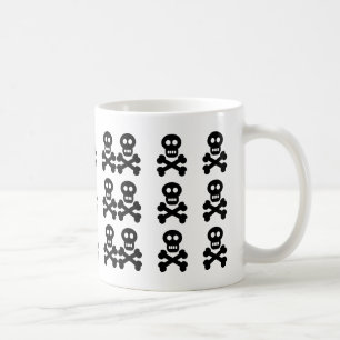 Taza De Café Cráneos negros,