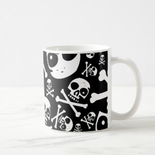 Taza De Café Cráneos negros