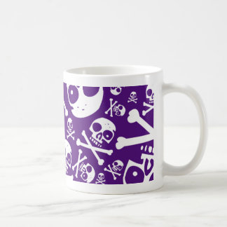 Taza De Café Cráneos púrpuras
