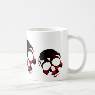 Taza De Café Cráneos rojos