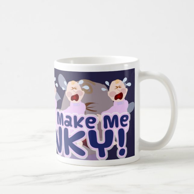 Taza De Café Cranky Mornings Funny Baby Personalizado Art (Derecha)