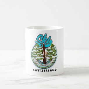 Taza De Café Crans-Montana Suiza esquí