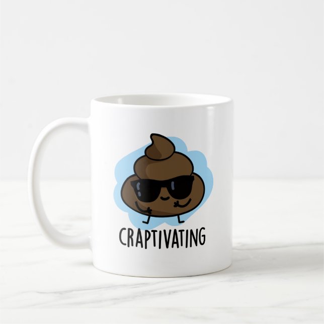 Taza De Café Craptivando divertida poop poun de Guay (Izquierda)