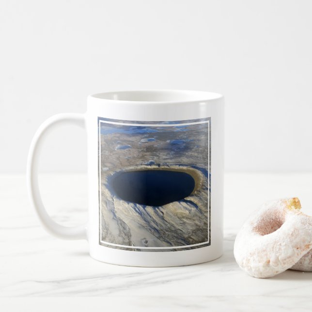 Taza De Café Cráter de Pingualuit, Quebec, Canadá. (Con donut)