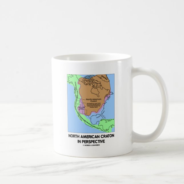 Taza De Café Cratón norteamericano en perspectiva (Derecha)