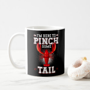 Taza De Café Crawfish Boil divertido, estoy aquí para hacer un