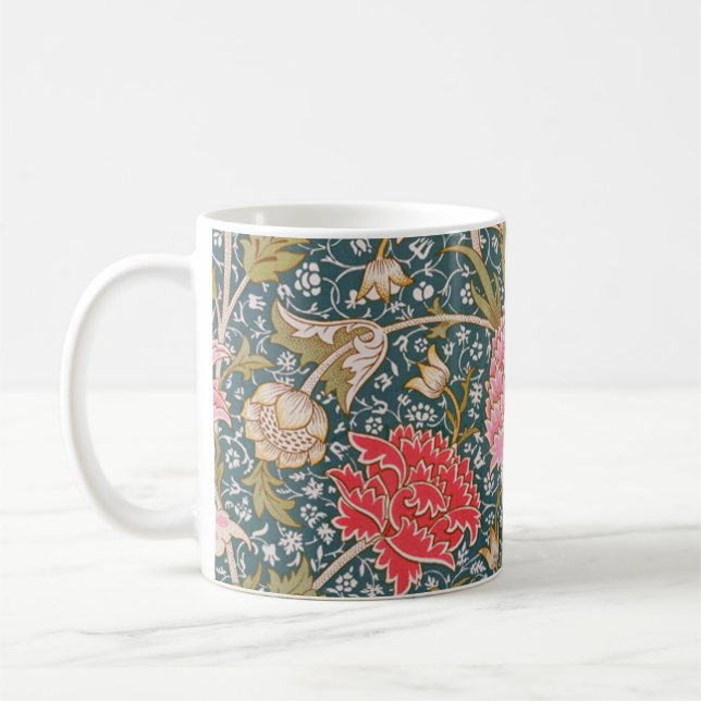 Taza De Café Cray - Art nouveau floral print by William Morris (Izquierda)