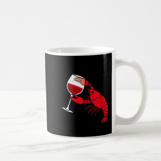 Taza De Café Crayfish Boil Party Funny Crawfish Lobster Seafood (Derecha)