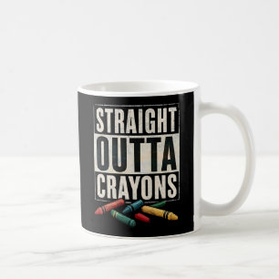 Taza De Café Crayones de salida recta