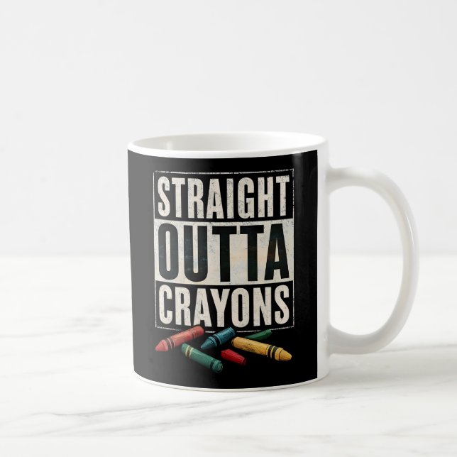 Taza De Café Crayones de salida recta (Derecha)