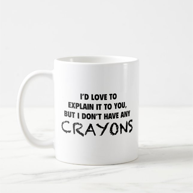 Taza De Café Crayons Coffee Mug (Izquierda)
