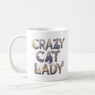 Taza De Café Crazy Cat Lady