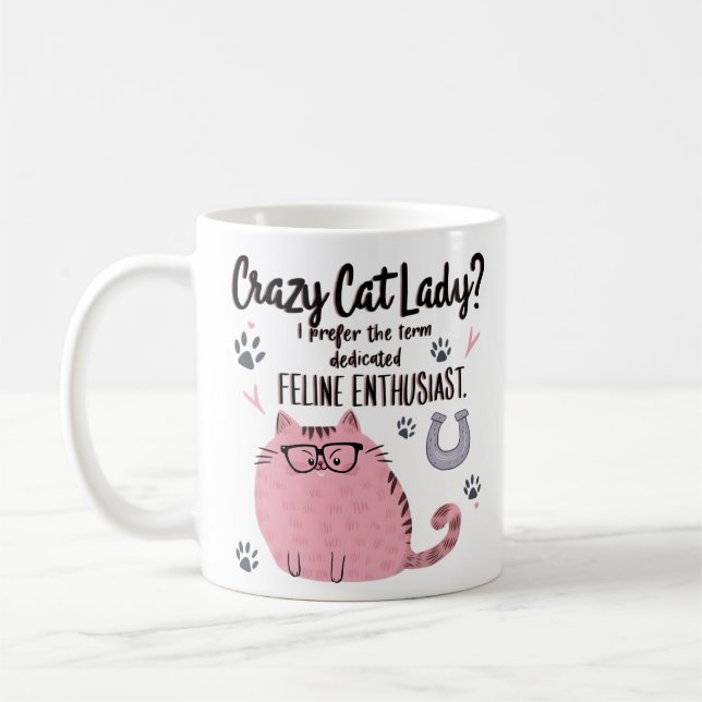 Taza De Café Crazy Cat Lady? Funny Cat Lover Gift  (Izquierda)