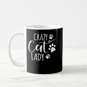Taza De Café Crazy Cat Lady Funny Cat Meow para los hombres muj