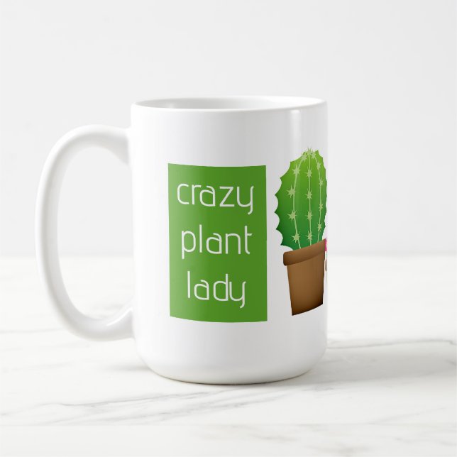 Taza De Café Crazy Plant Lady Coffee Mug (Izquierda)